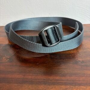 Bison Designs Large Gray Nylon Web Belt Made in USA Tactical Hiking Outdoor